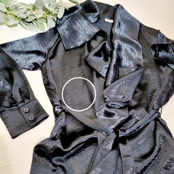 Soprano Long Silky Open Cardigan Duster - Picture 7 of 15